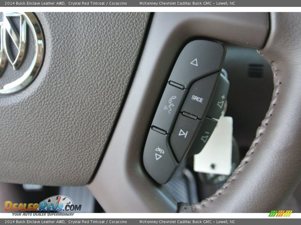 2014 Buick Enclave Leather AWD Crystal Red Tintcoat / Cocaccino Photo #15