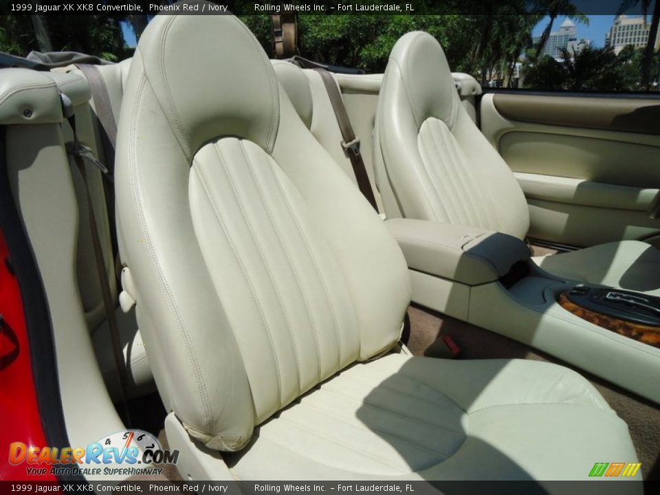 Front Seat of 1999 Jaguar XK XK8 Convertible Photo #13