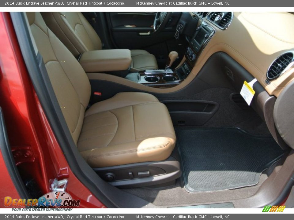 2014 Buick Enclave Leather AWD Crystal Red Tintcoat / Cocaccino Photo #19