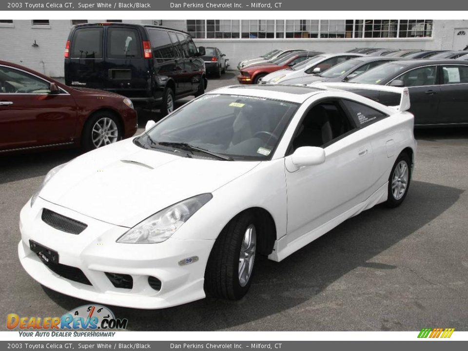 2003 Toyota Celica GT Super White / Black/Black Photo #1
