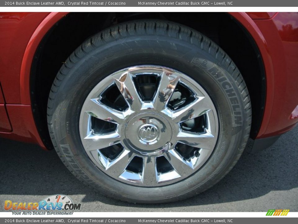 2014 Buick Enclave Leather AWD Crystal Red Tintcoat / Cocaccino Photo #21