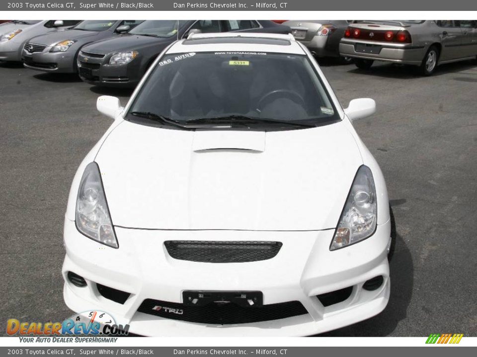 2003 Toyota Celica GT Super White / Black/Black Photo #2