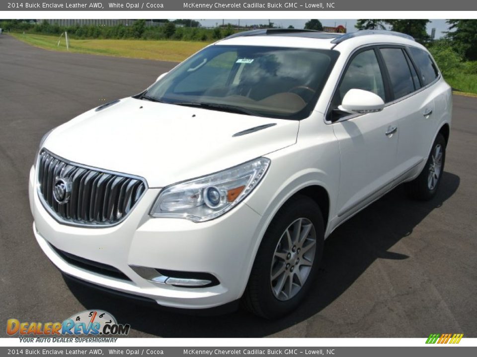 2014 Buick Enclave Leather AWD White Opal / Cocoa Photo #2