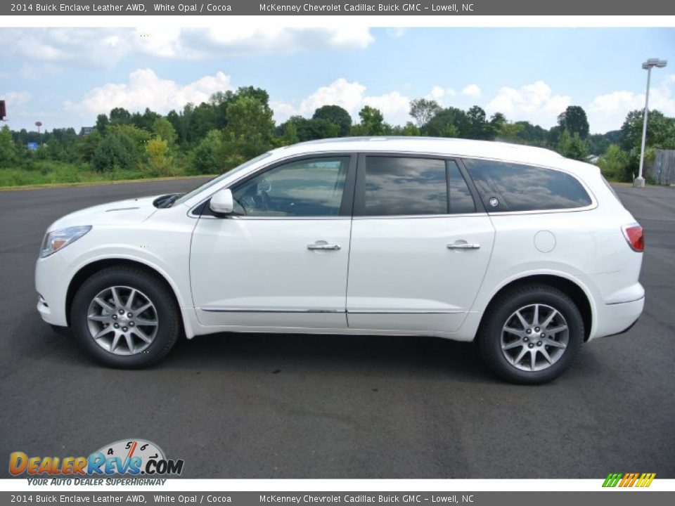 2014 Buick Enclave Leather AWD White Opal / Cocoa Photo #3