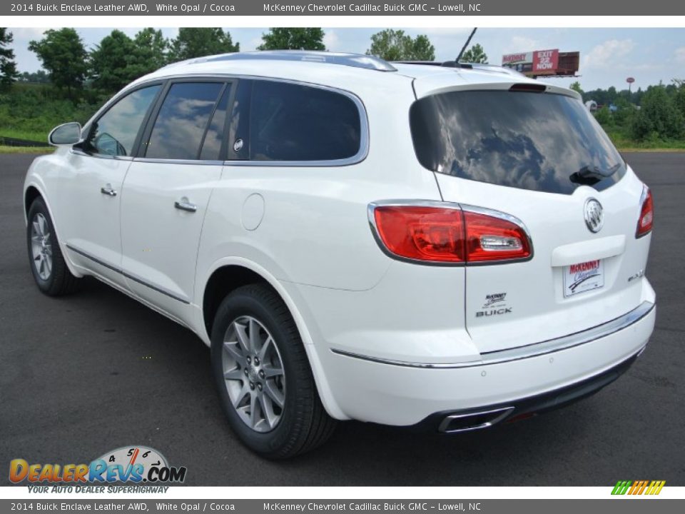 2014 Buick Enclave Leather AWD White Opal / Cocoa Photo #4