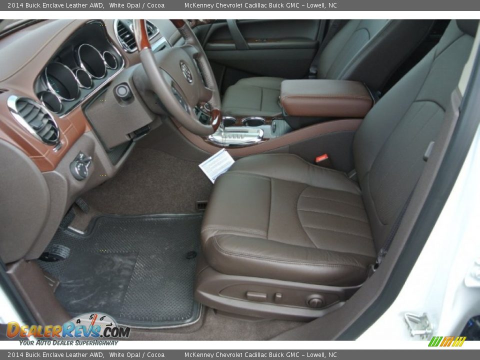 Front Seat of 2014 Buick Enclave Leather AWD Photo #8