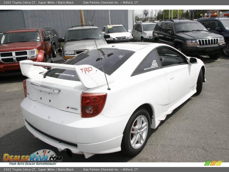 2003 Toyota Celica GT Super White / Black/Black Photo #5