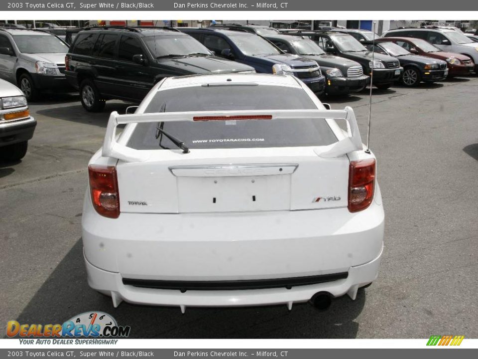 2003 Toyota Celica GT Super White / Black/Black Photo #6