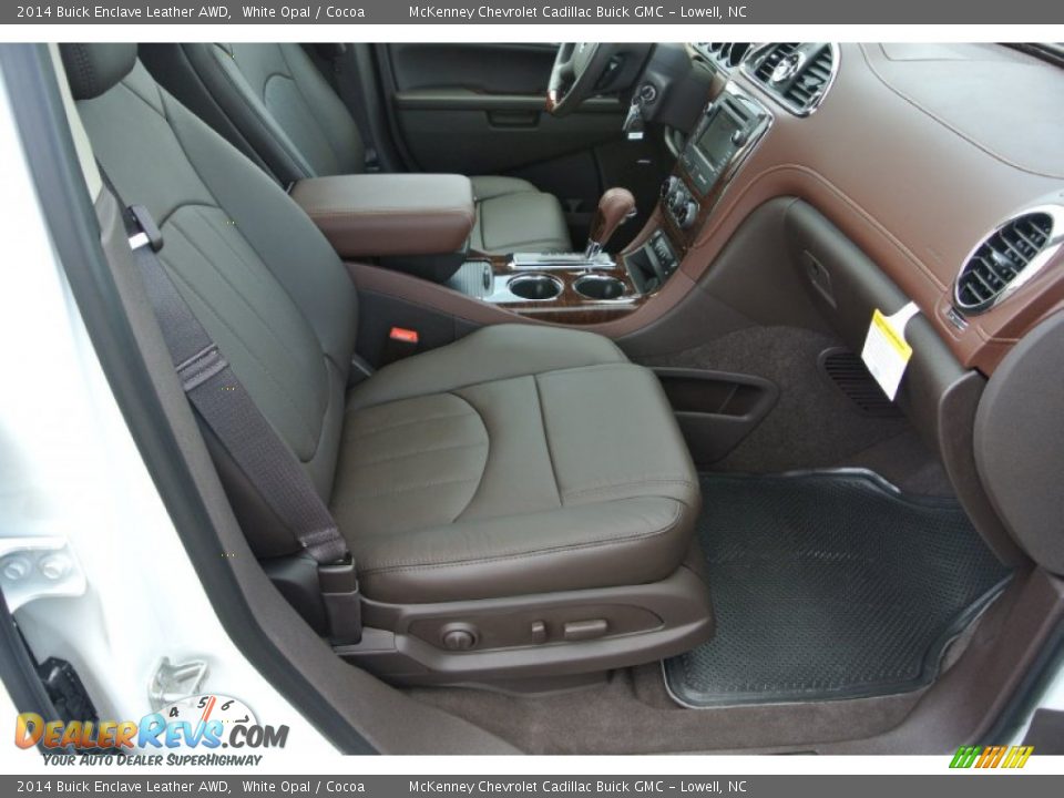 2014 Buick Enclave Leather AWD White Opal / Cocoa Photo #19