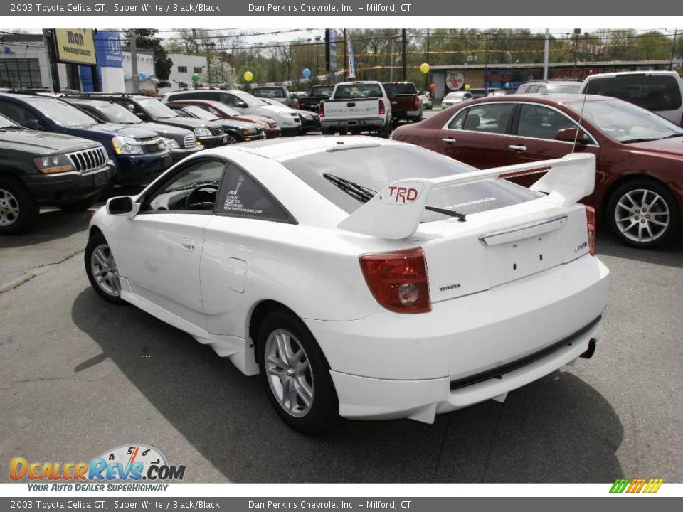 2003 Toyota Celica GT Super White / Black/Black Photo #9