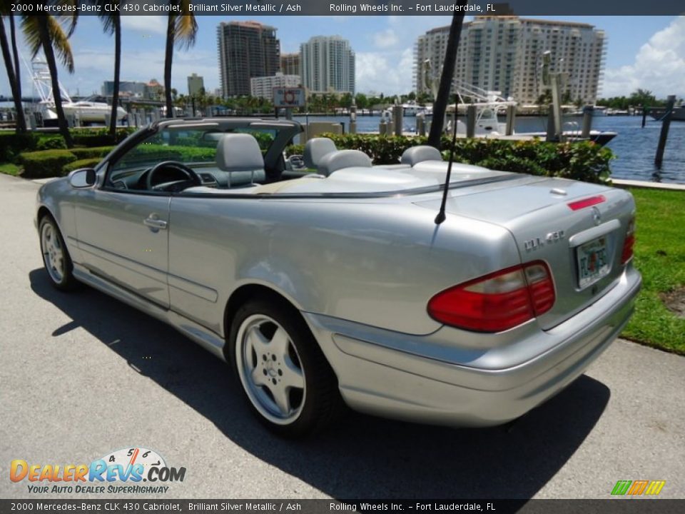 2000 Mercedes-Benz CLK 430 Cabriolet Brilliant Silver Metallic / Ash Photo #1