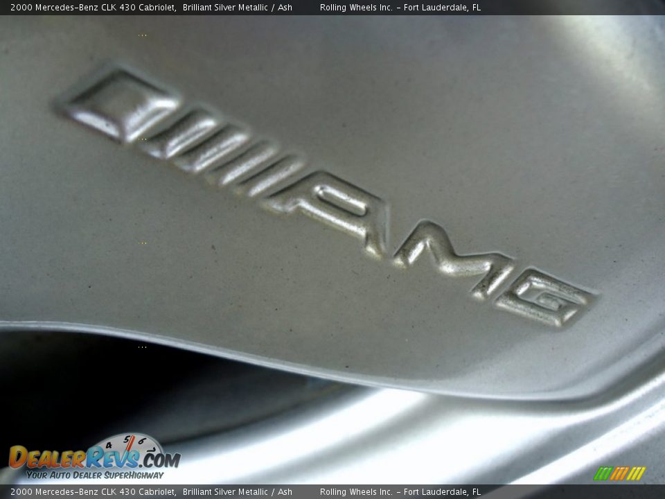 2000 Mercedes-Benz CLK 430 Cabriolet Brilliant Silver Metallic / Ash Photo #3