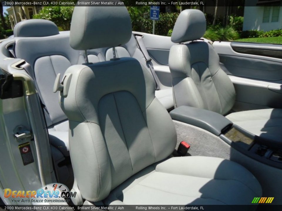2000 Mercedes-Benz CLK 430 Cabriolet Brilliant Silver Metallic / Ash Photo #4