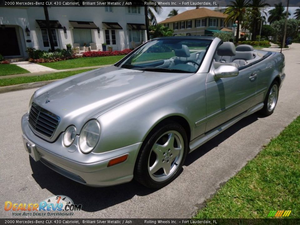 2000 Mercedes-Benz CLK 430 Cabriolet Brilliant Silver Metallic / Ash Photo #5