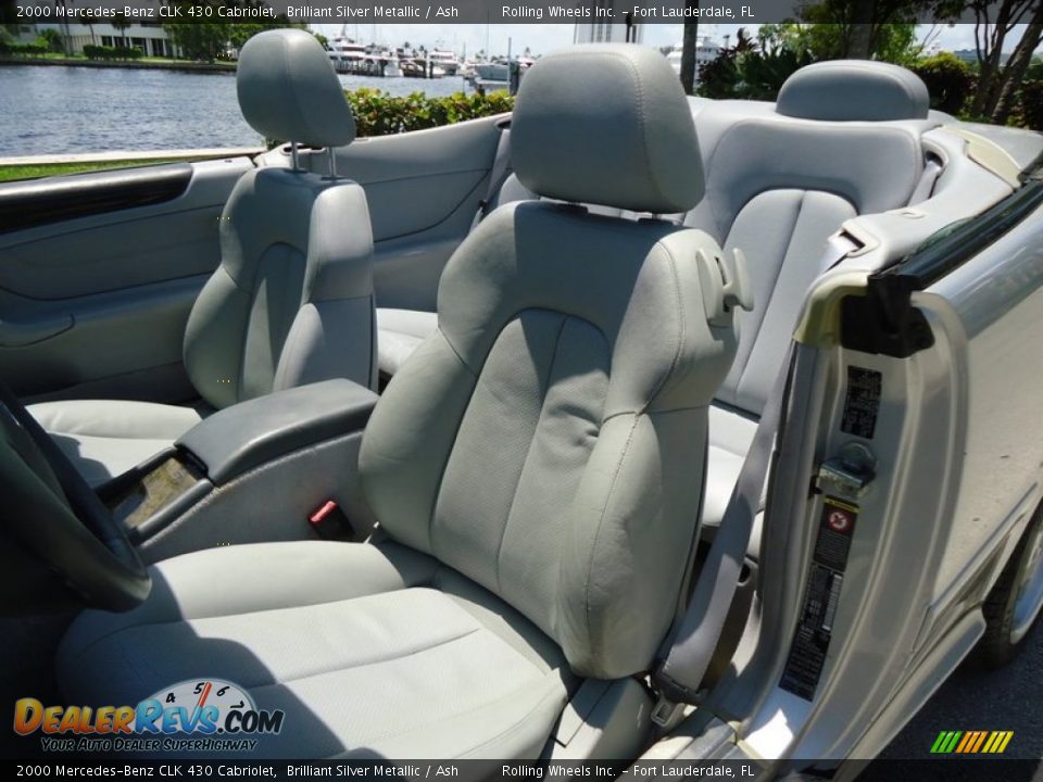 2000 Mercedes-Benz CLK 430 Cabriolet Brilliant Silver Metallic / Ash Photo #8