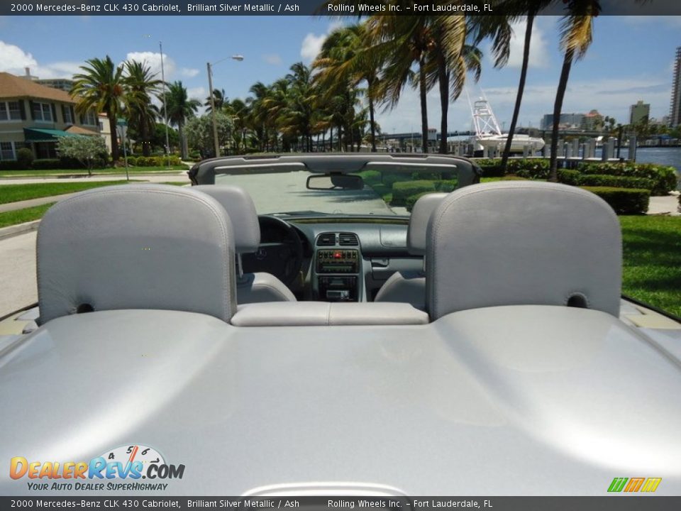 2000 Mercedes-Benz CLK 430 Cabriolet Brilliant Silver Metallic / Ash Photo #14