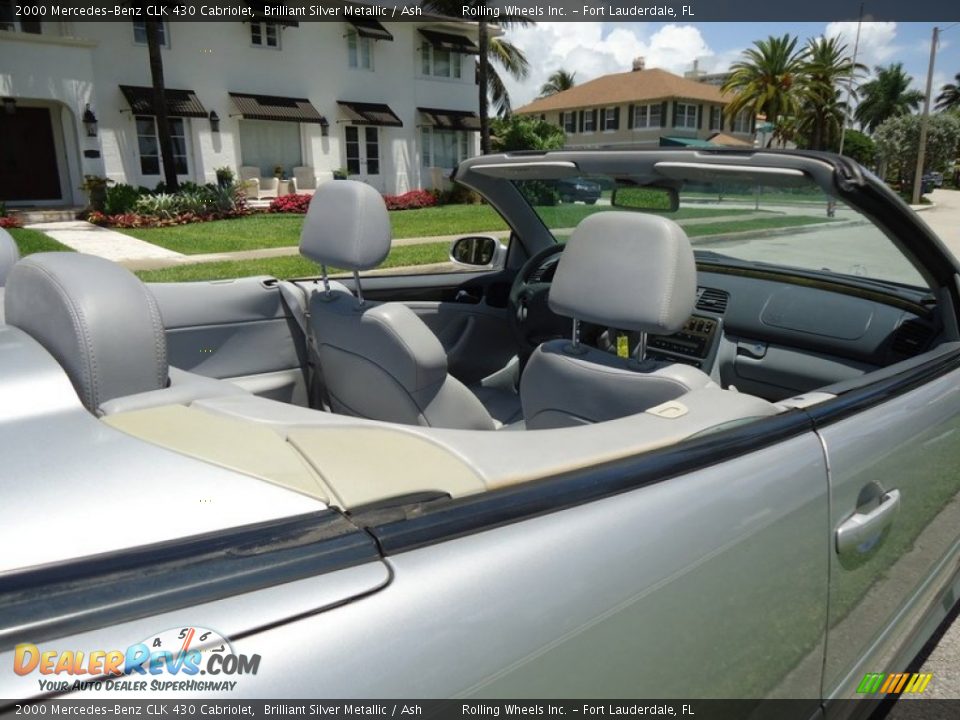 2000 Mercedes-Benz CLK 430 Cabriolet Brilliant Silver Metallic / Ash Photo #19