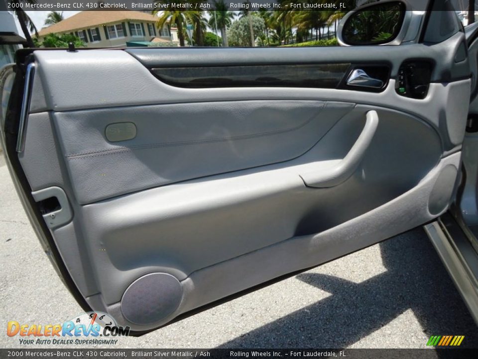 2000 Mercedes-Benz CLK 430 Cabriolet Brilliant Silver Metallic / Ash Photo #22