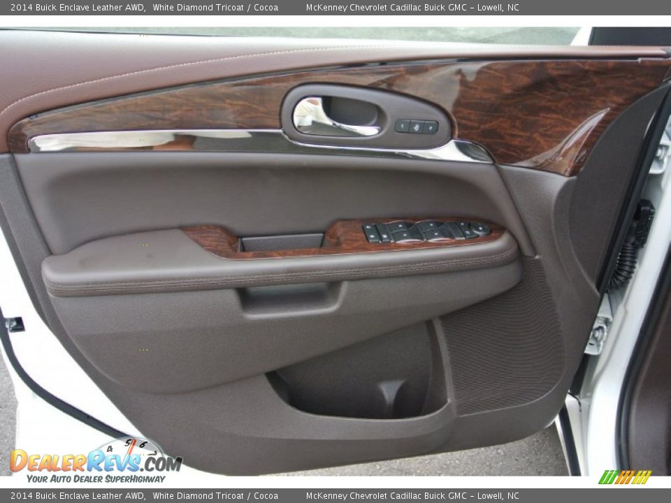 2014 Buick Enclave Leather AWD White Diamond Tricoat / Cocoa Photo #9
