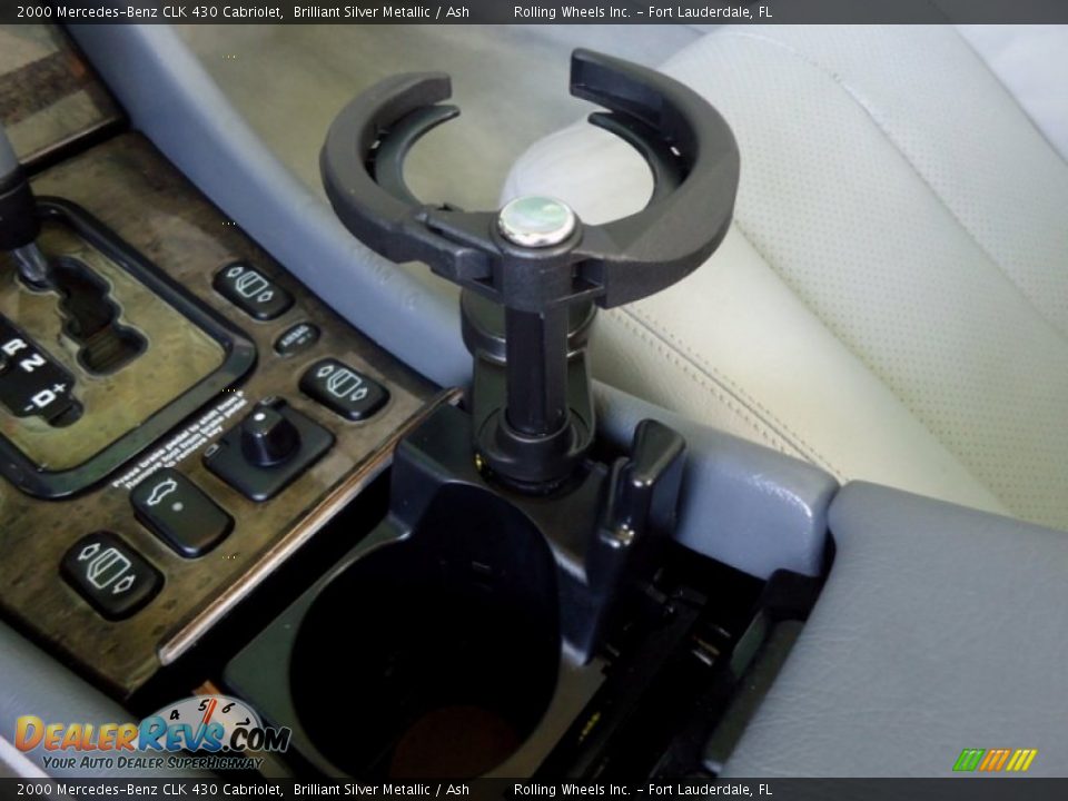 2000 Mercedes-Benz CLK 430 Cabriolet Brilliant Silver Metallic / Ash Photo #27