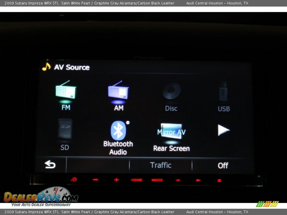 2009 Subaru Impreza WRX STi Satin White Pearl / Graphite Gray Alcantara/Carbon Black Leather Photo #16