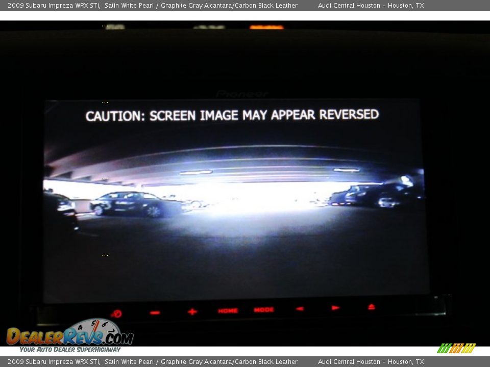 2009 Subaru Impreza WRX STi Satin White Pearl / Graphite Gray Alcantara/Carbon Black Leather Photo #17