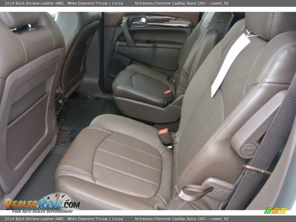 2014 Buick Enclave Leather AWD White Diamond Tricoat / Cocoa Photo #16