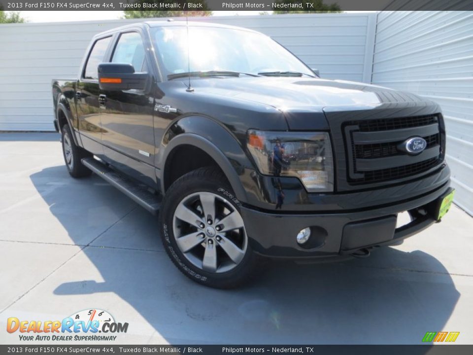 2013 Ford F150 FX4 SuperCrew 4x4 Tuxedo Black Metallic / Black Photo #1
