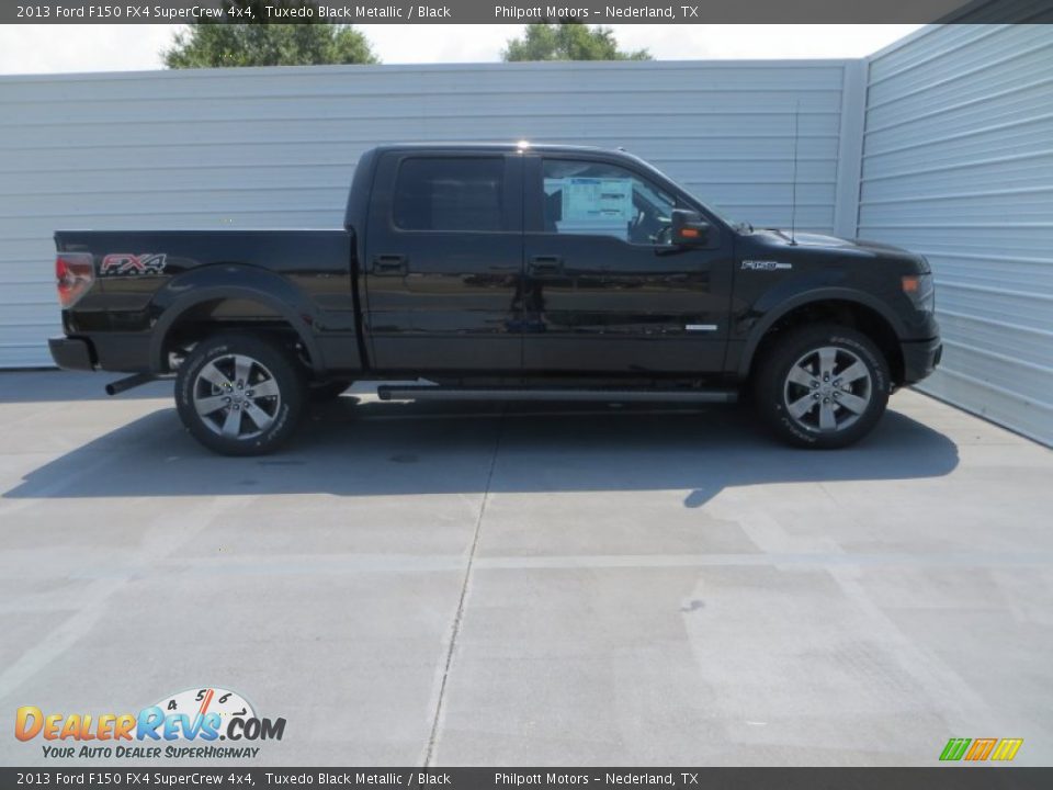 2013 Ford F150 FX4 SuperCrew 4x4 Tuxedo Black Metallic / Black Photo #3