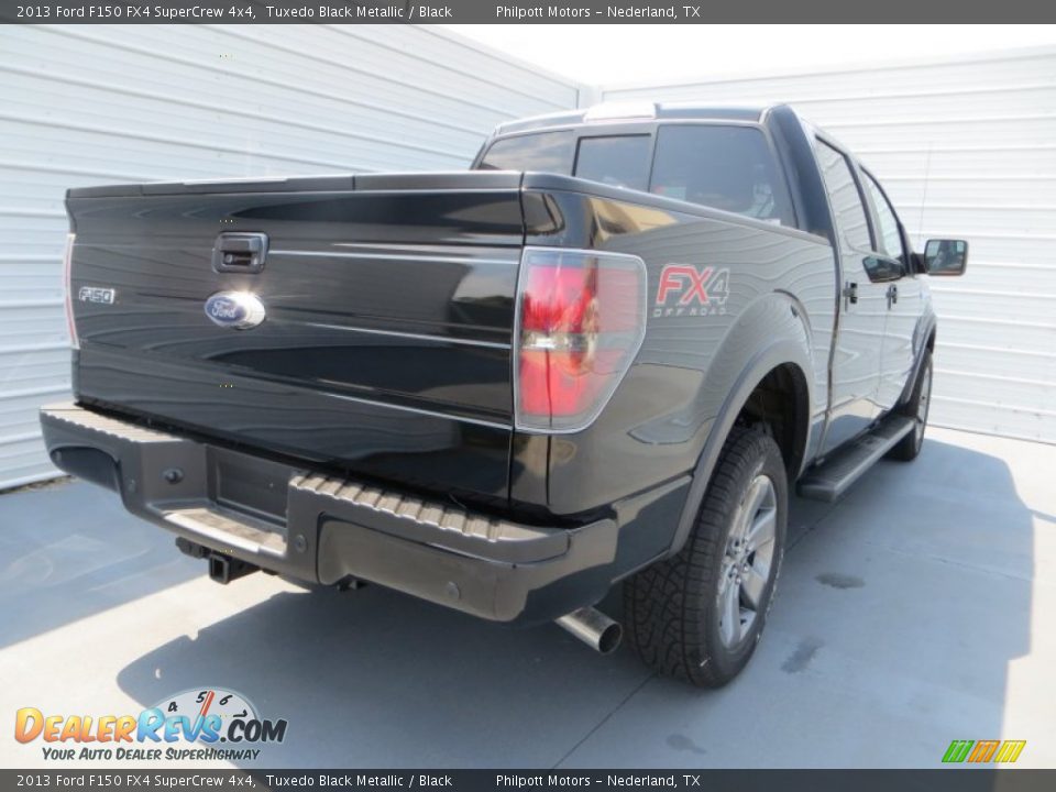 2013 Ford F150 FX4 SuperCrew 4x4 Tuxedo Black Metallic / Black Photo #4