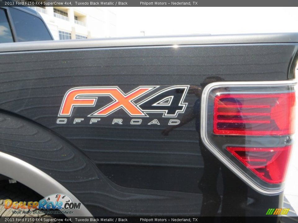 2013 Ford F150 FX4 SuperCrew 4x4 Tuxedo Black Metallic / Black Photo #6