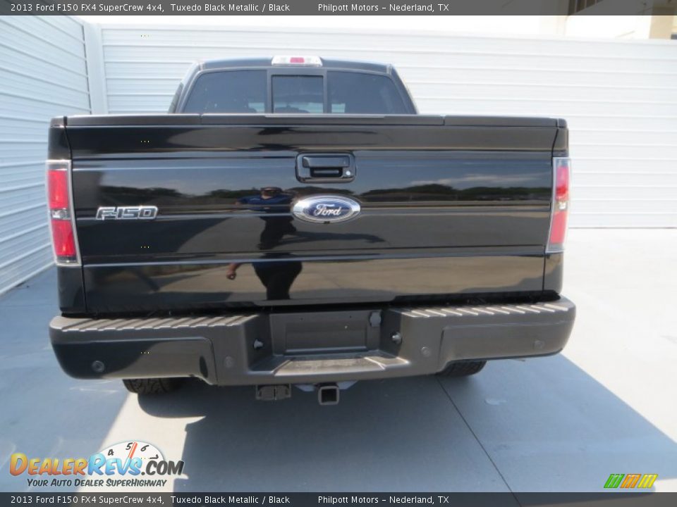 2013 Ford F150 FX4 SuperCrew 4x4 Tuxedo Black Metallic / Black Photo #7