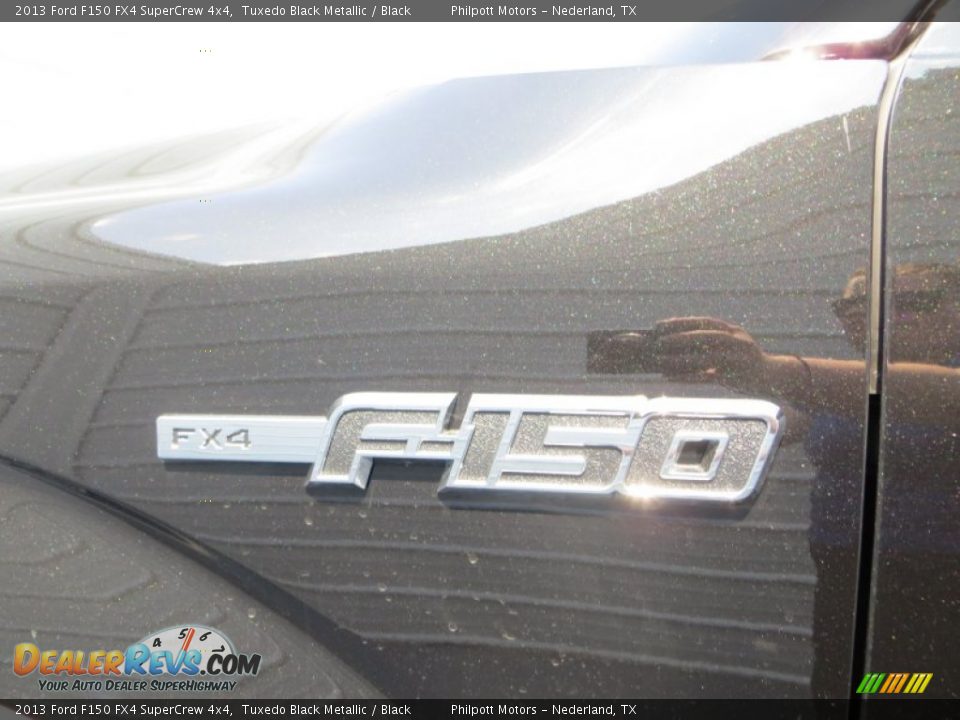2013 Ford F150 FX4 SuperCrew 4x4 Tuxedo Black Metallic / Black Photo #8