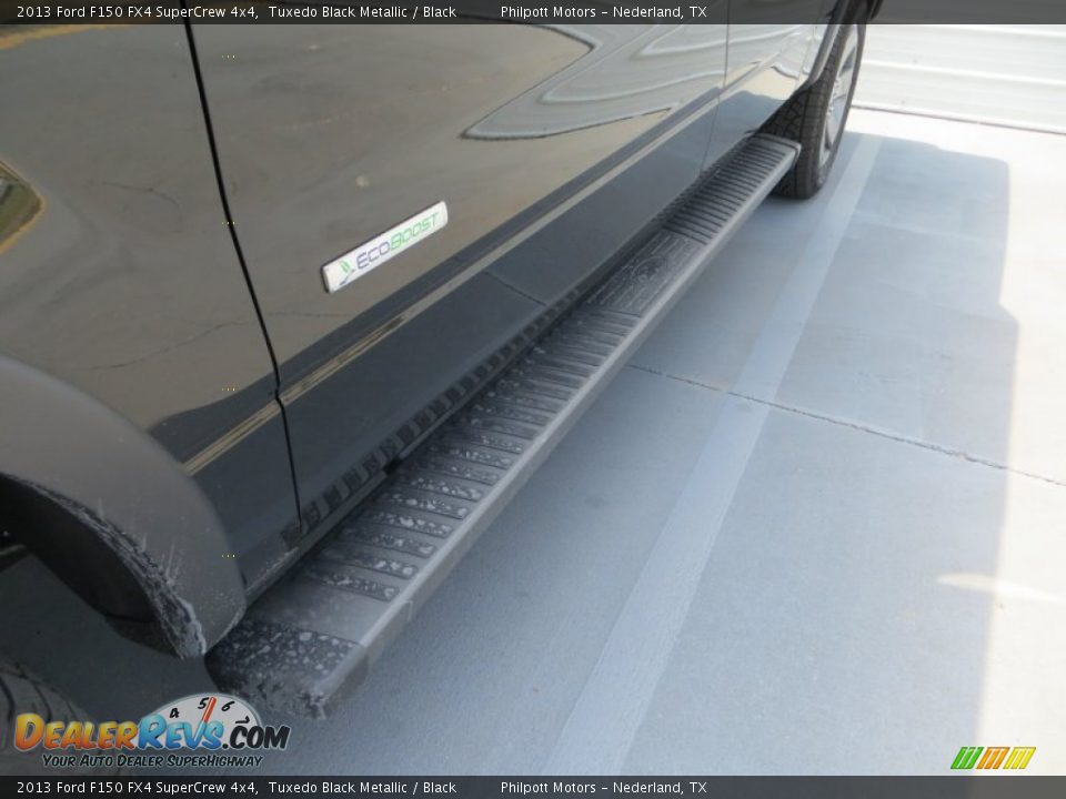 2013 Ford F150 FX4 SuperCrew 4x4 Tuxedo Black Metallic / Black Photo #15