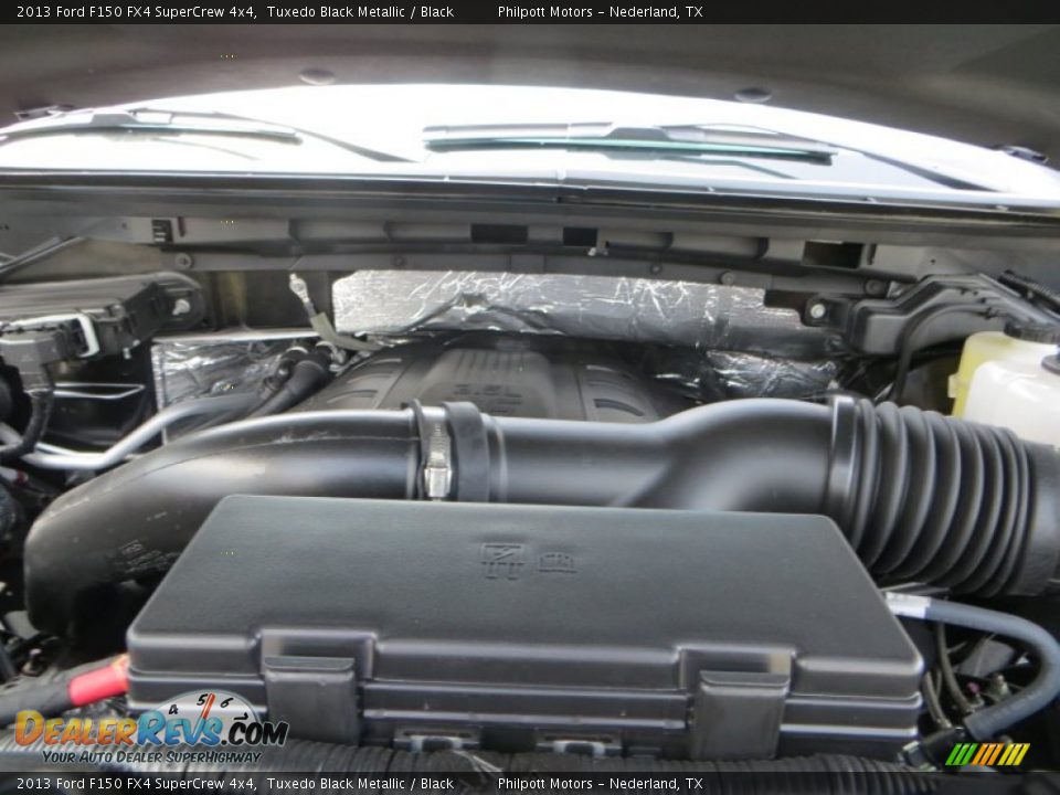 2013 Ford F150 FX4 SuperCrew 4x4 Tuxedo Black Metallic / Black Photo #18