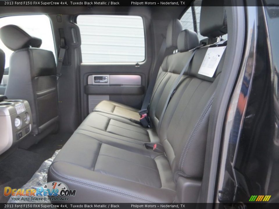 2013 Ford F150 FX4 SuperCrew 4x4 Tuxedo Black Metallic / Black Photo #21