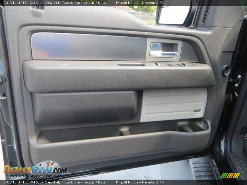 2013 Ford F150 FX4 SuperCrew 4x4 Tuxedo Black Metallic / Black Photo #22