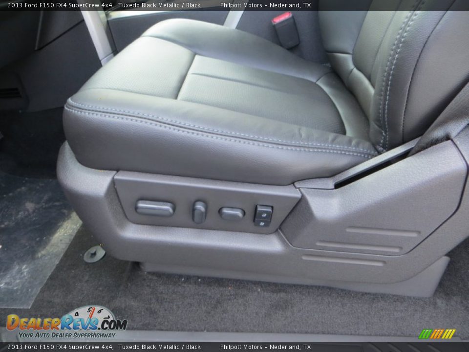 2013 Ford F150 FX4 SuperCrew 4x4 Tuxedo Black Metallic / Black Photo #24