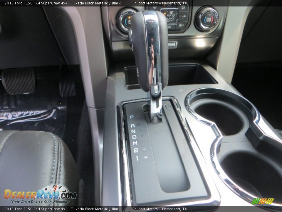 2013 Ford F150 FX4 SuperCrew 4x4 Tuxedo Black Metallic / Black Photo #27