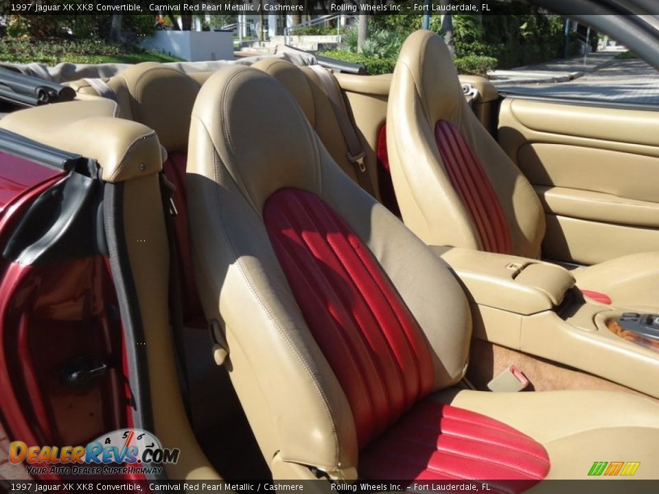 1997 Jaguar XK XK8 Convertible Carnival Red Pearl Metallic / Cashmere Photo #5