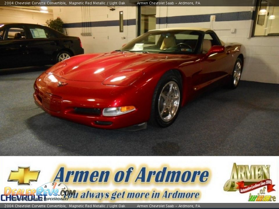 2004 Chevrolet Corvette Convertible Magnetic Red Metallic / Light Oak Photo #1