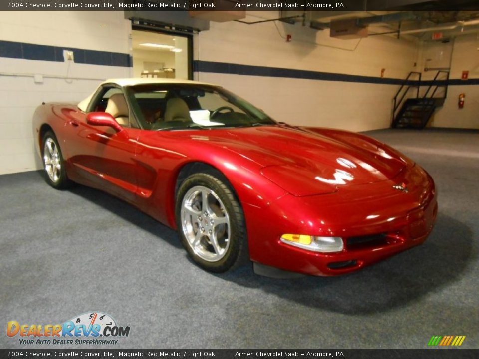 Front 3/4 View of 2004 Chevrolet Corvette Convertible Photo #3