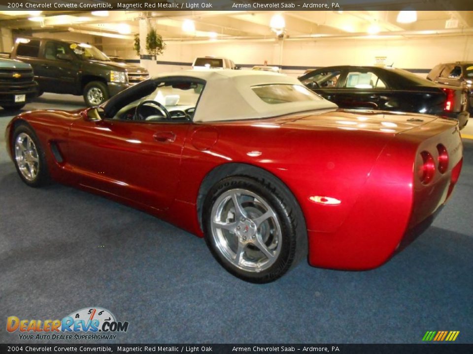 2004 Chevrolet Corvette Convertible Magnetic Red Metallic / Light Oak Photo #6