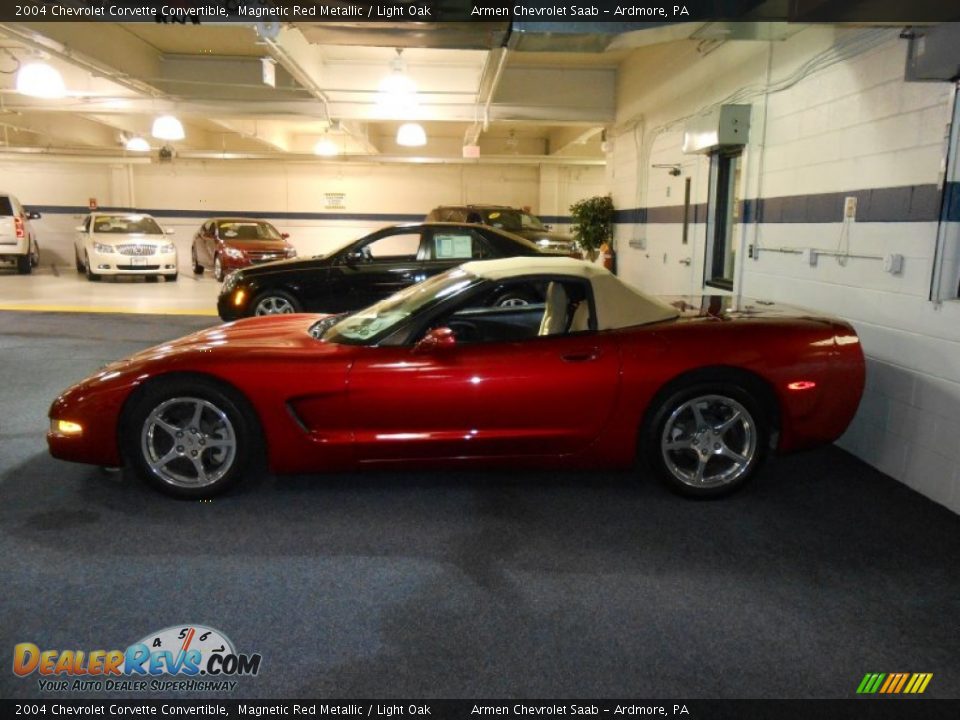 2004 Chevrolet Corvette Convertible Magnetic Red Metallic / Light Oak Photo #7