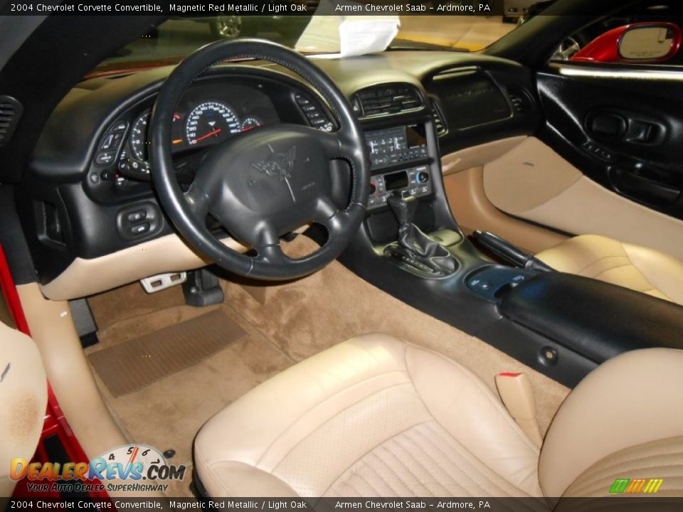 Light Oak Interior - 2004 Chevrolet Corvette Convertible Photo #8
