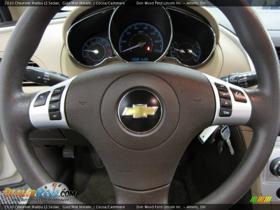 2010 Chevrolet Malibu LS Sedan Gold Mist Metallic / Cocoa/Cashmere Photo #15
