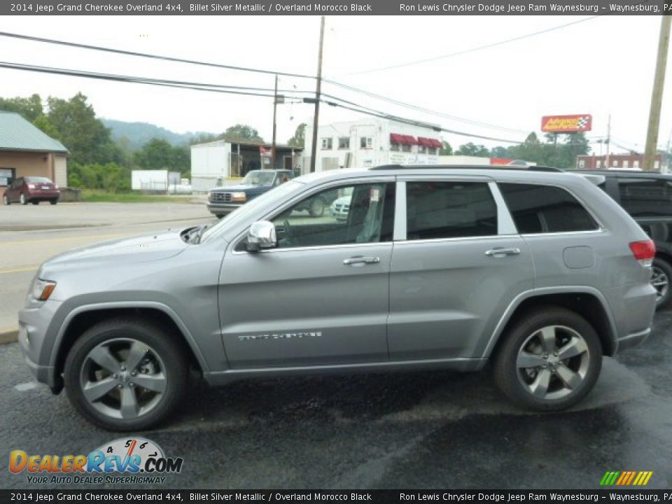 Billet Silver Metallic 2014 Jeep Grand Cherokee Overland 4x4 Photo #2
