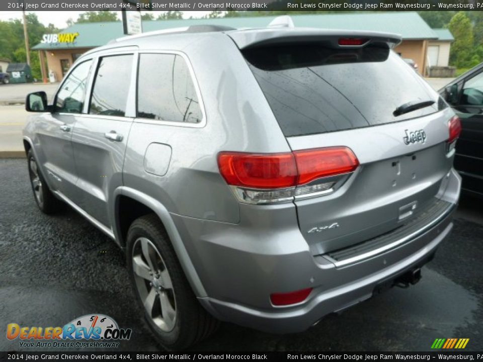 2014 Jeep Grand Cherokee Overland 4x4 Billet Silver Metallic / Overland Morocco Black Photo #3
