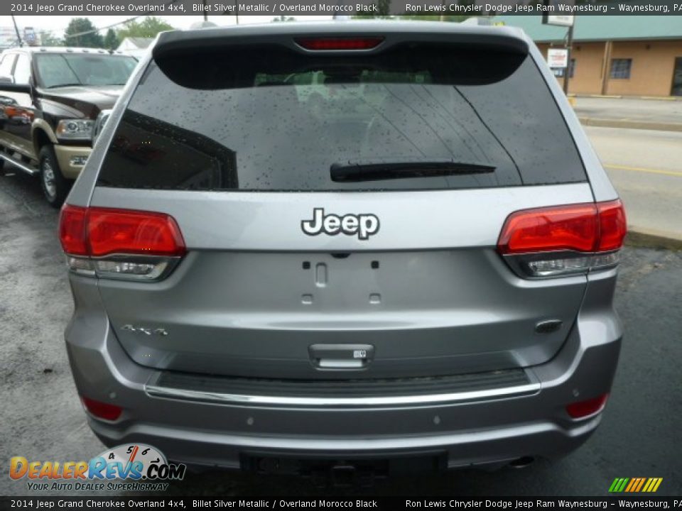 2014 Jeep Grand Cherokee Overland 4x4 Billet Silver Metallic / Overland Morocco Black Photo #4