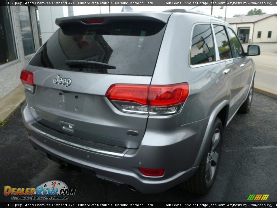 2014 Jeep Grand Cherokee Overland 4x4 Billet Silver Metallic / Overland Morocco Black Photo #6